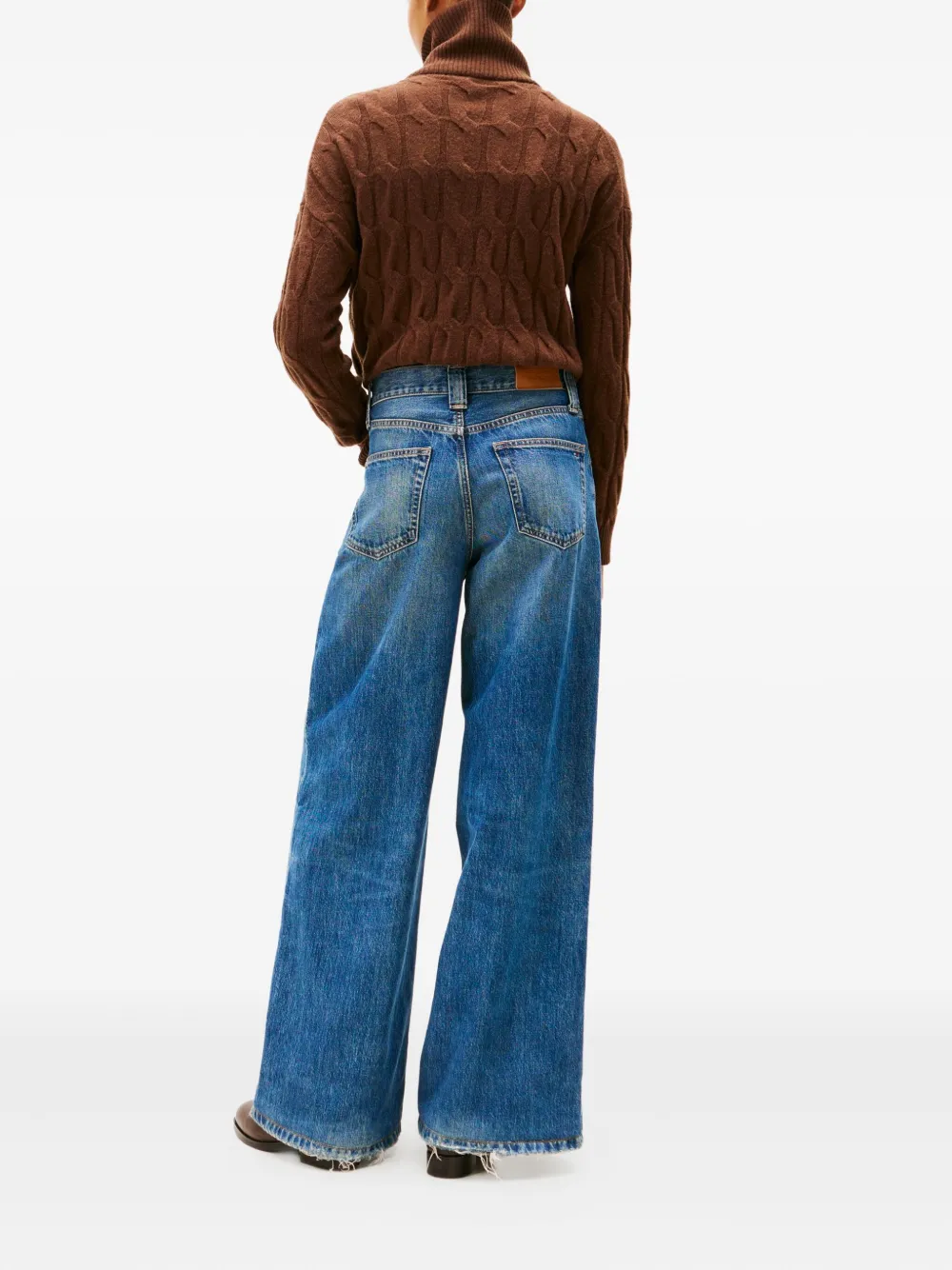 Tommy Hilfiger 70s Five-pockets High-rise Wide-leg Jeans In Blue