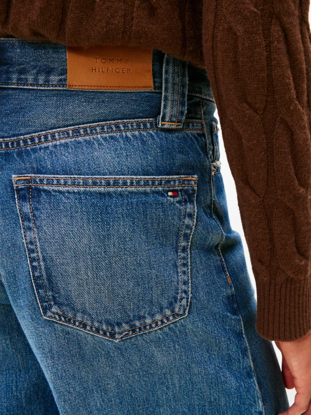 Tommy Hilfiger 70s Five-pockets High-rise Wide-leg Jeans In Blue