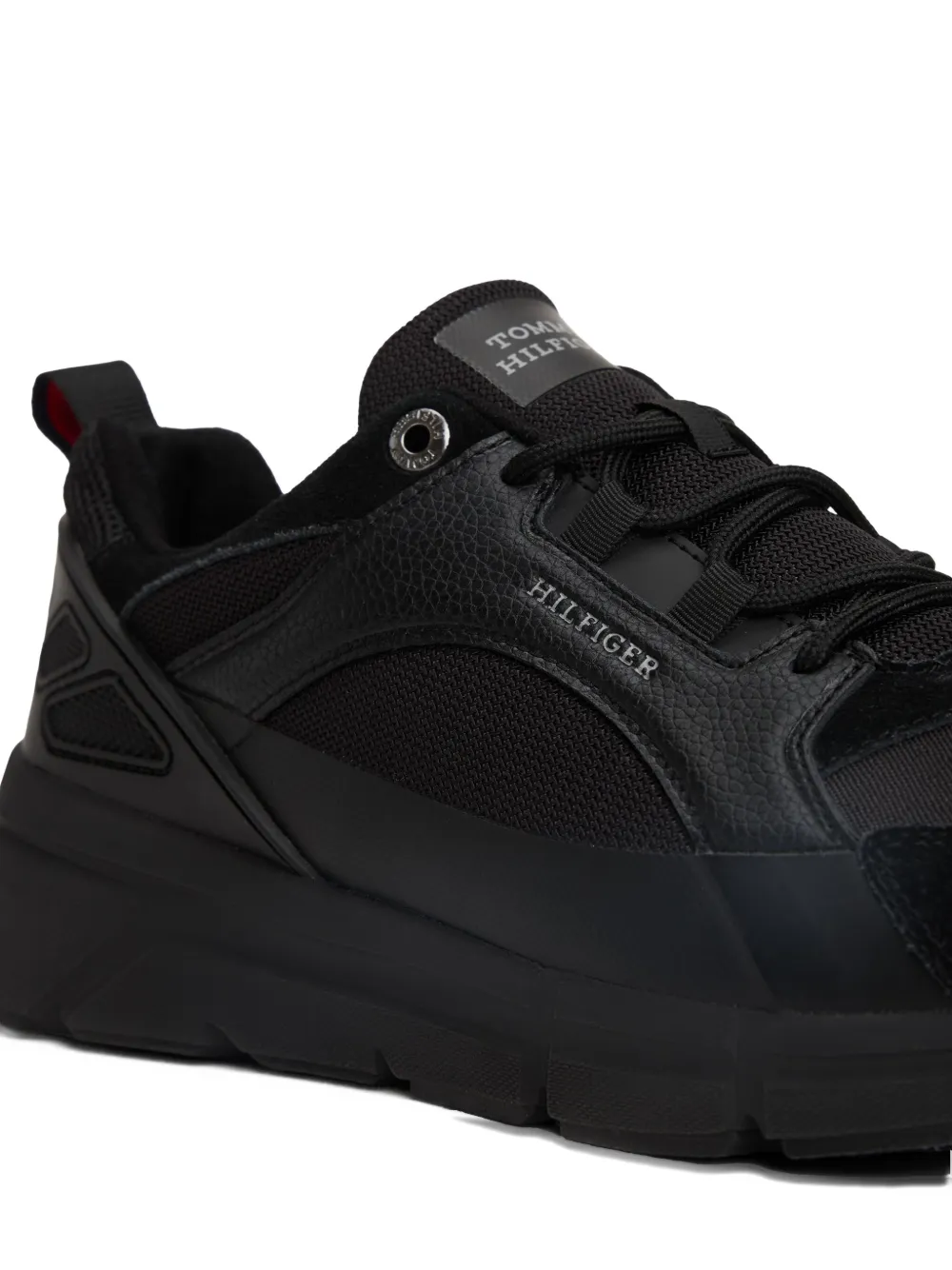 Tommy Hilfiger Logo-detail Sneakers In Black