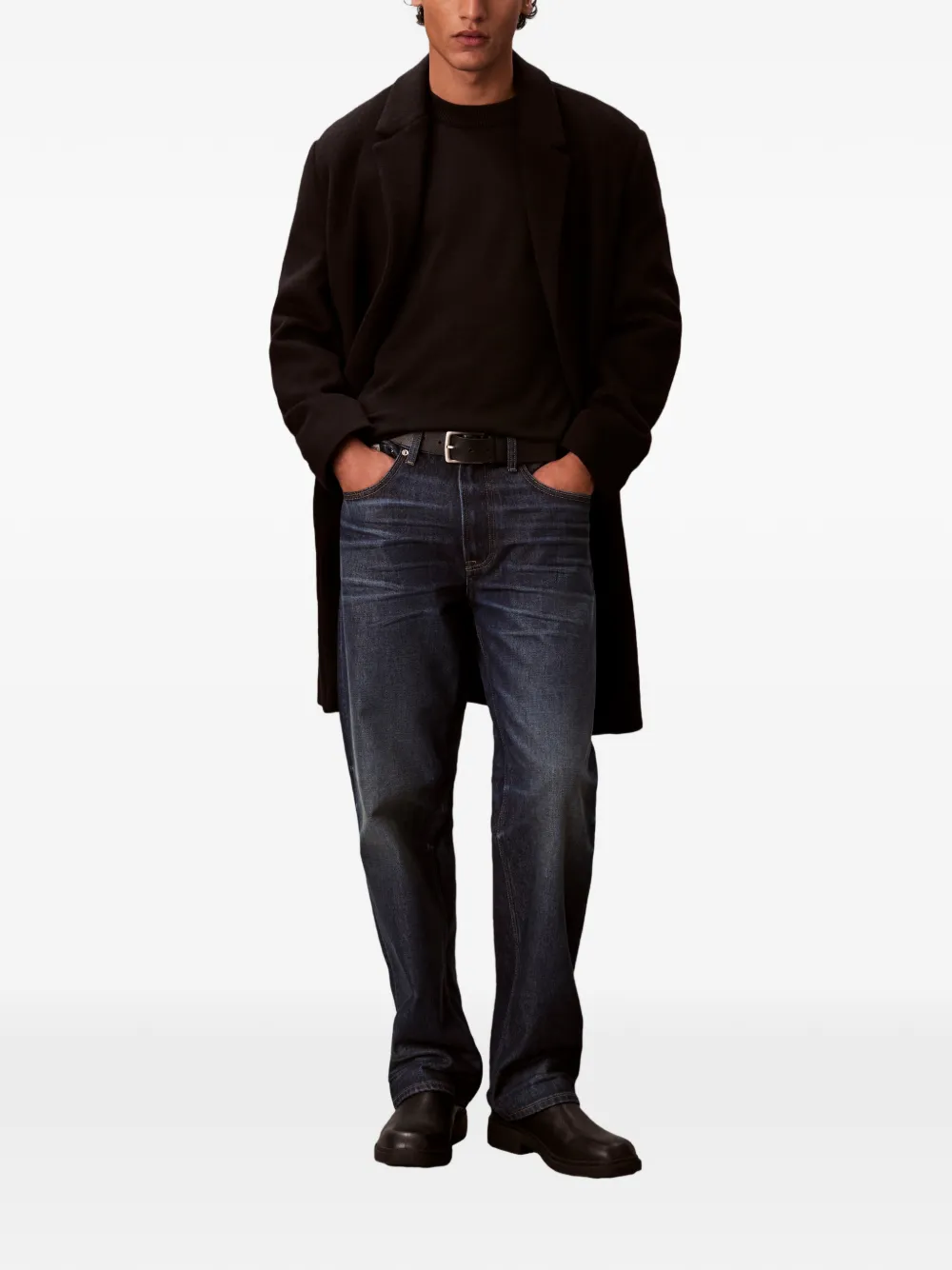 Calvin Klein Jeans Sweater met logo Zwart