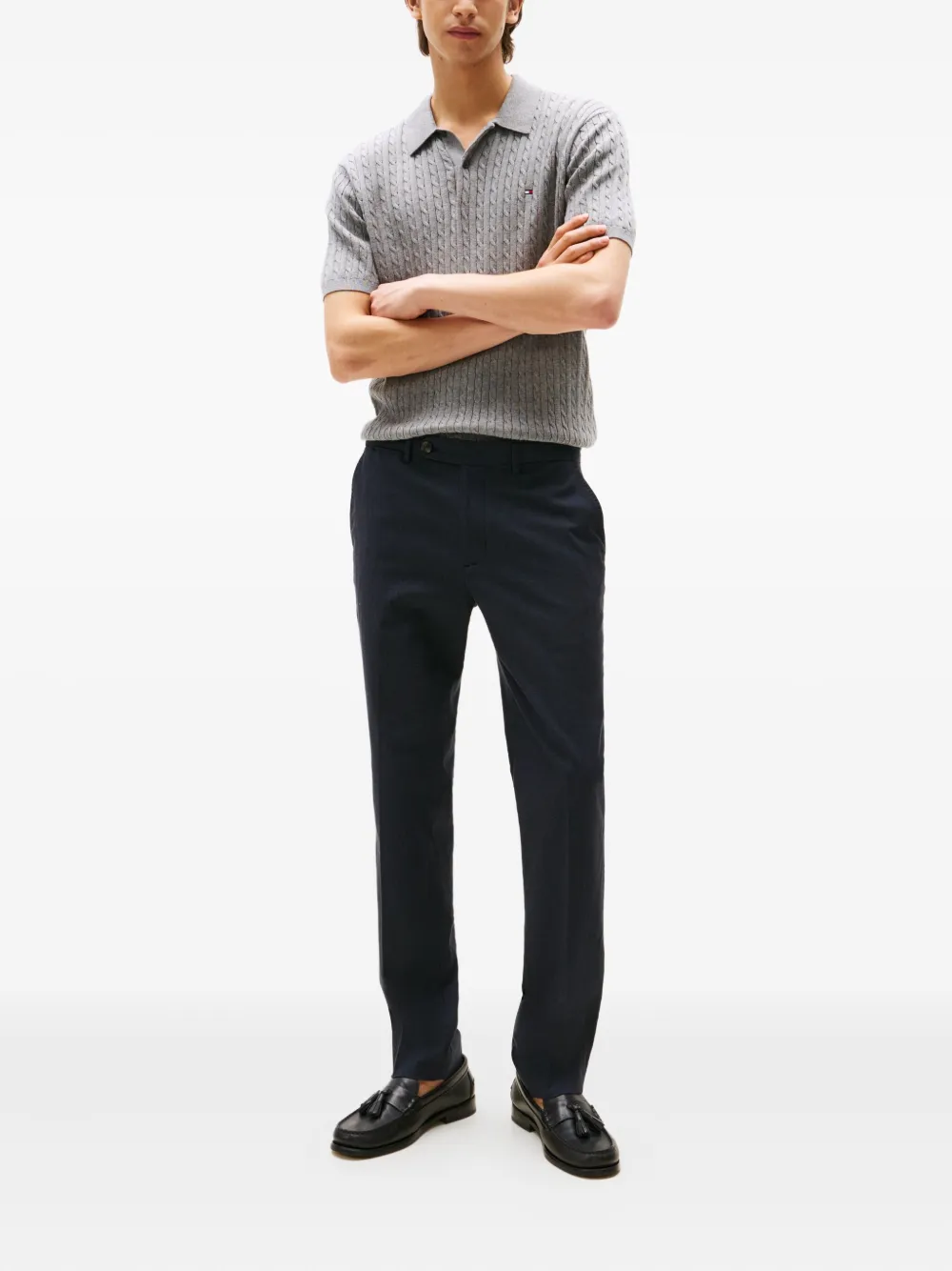 Tommy Hilfiger button pocket trousers - Blauw