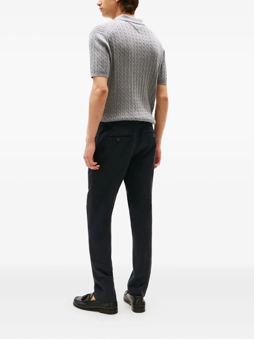 Tommy Hilfiger Button Pocket Trousers In Blue