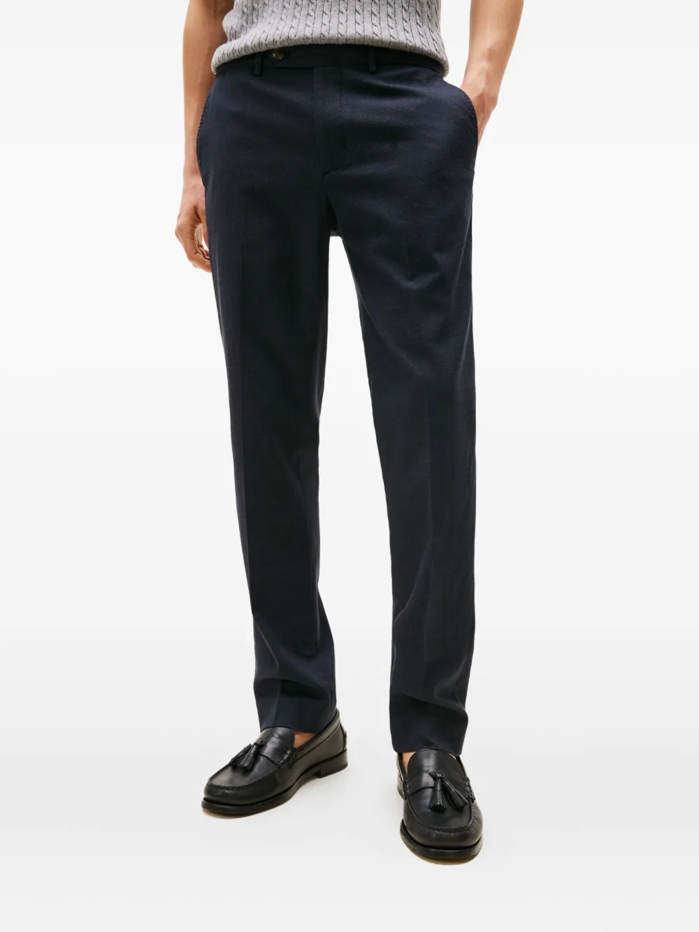Tommy Hilfiger Button Pocket Trousers In Blue