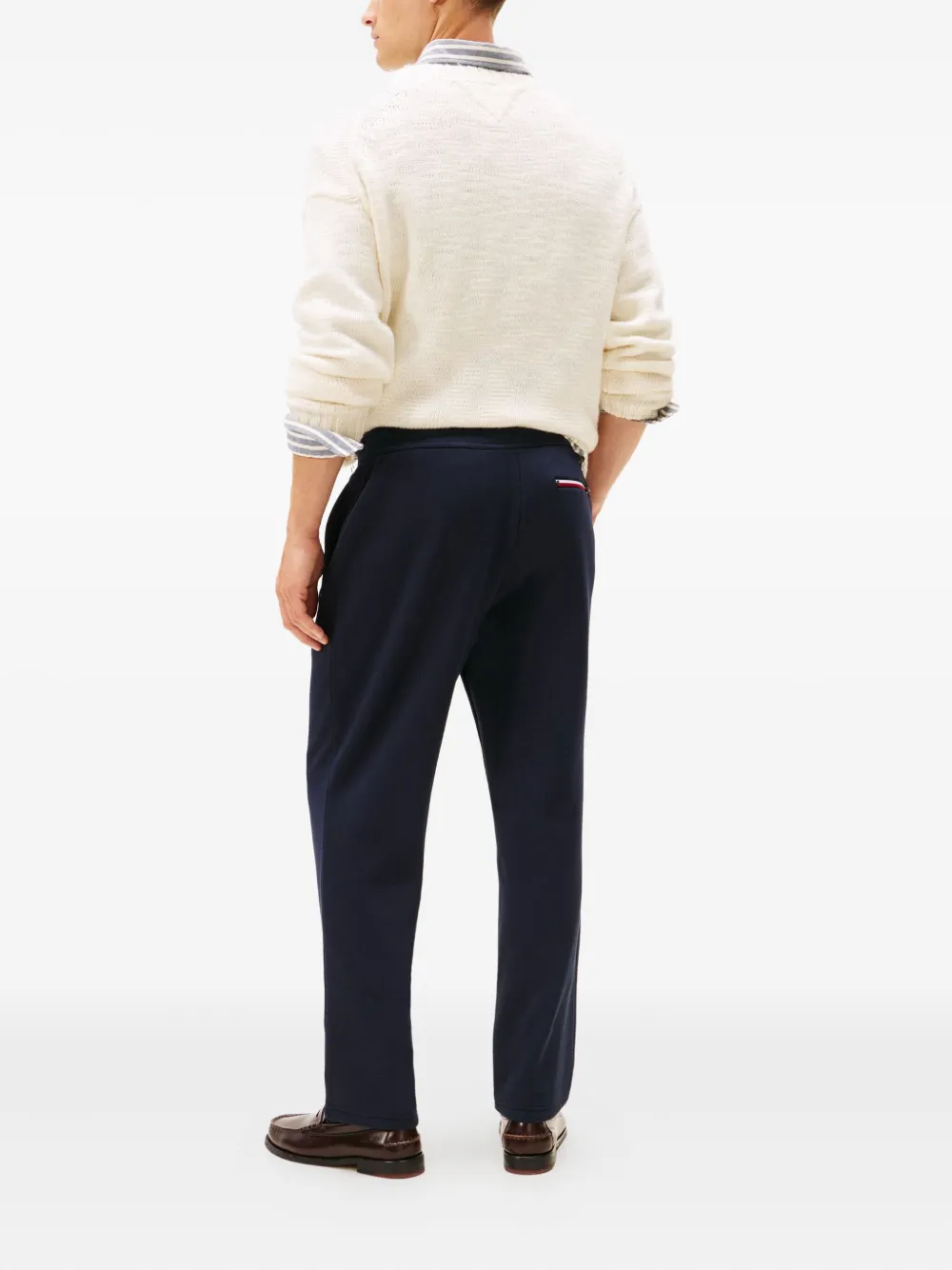 Tommy Hilfiger Drawstring Zip Track Pants In Blue
