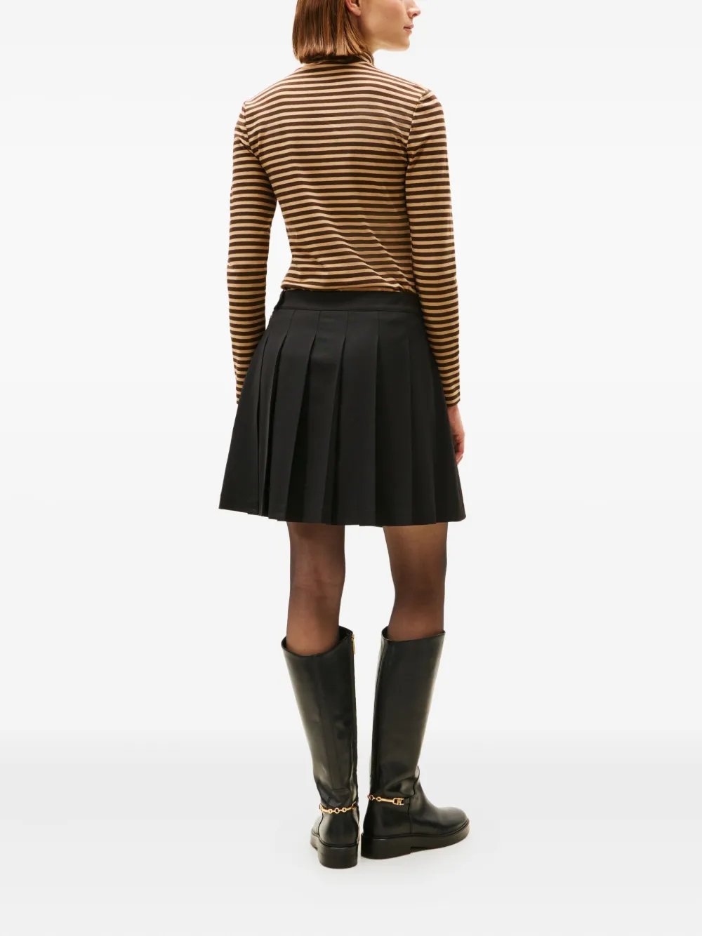 Tommy Hilfiger pleated mini skirt - Zwart