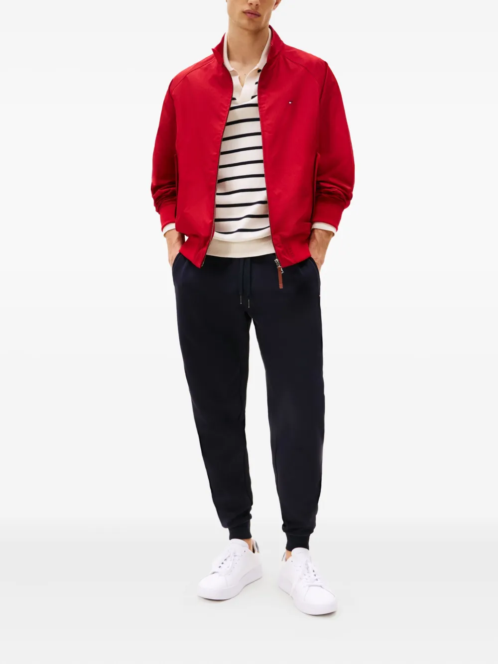 Tommy Hilfiger Flag drawstring track pants - Blauw