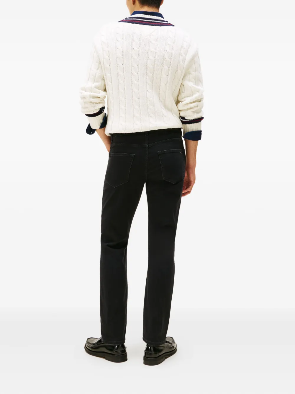 Tommy Hilfiger Jeans met logopatch Zwart