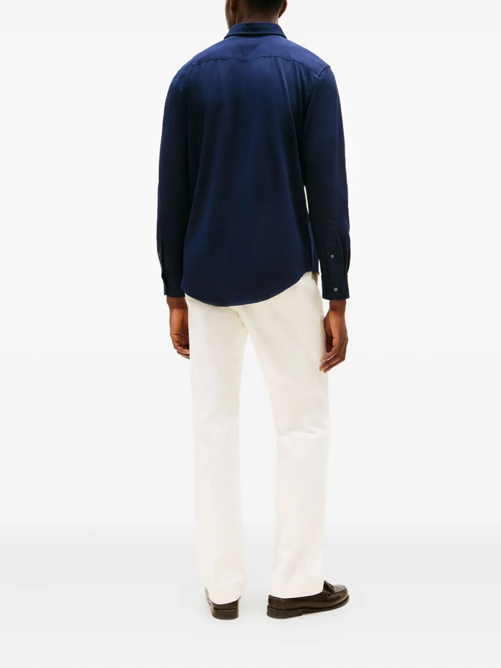 Tommy Hilfiger Buttoned Long-sleeved Shirt In Blue