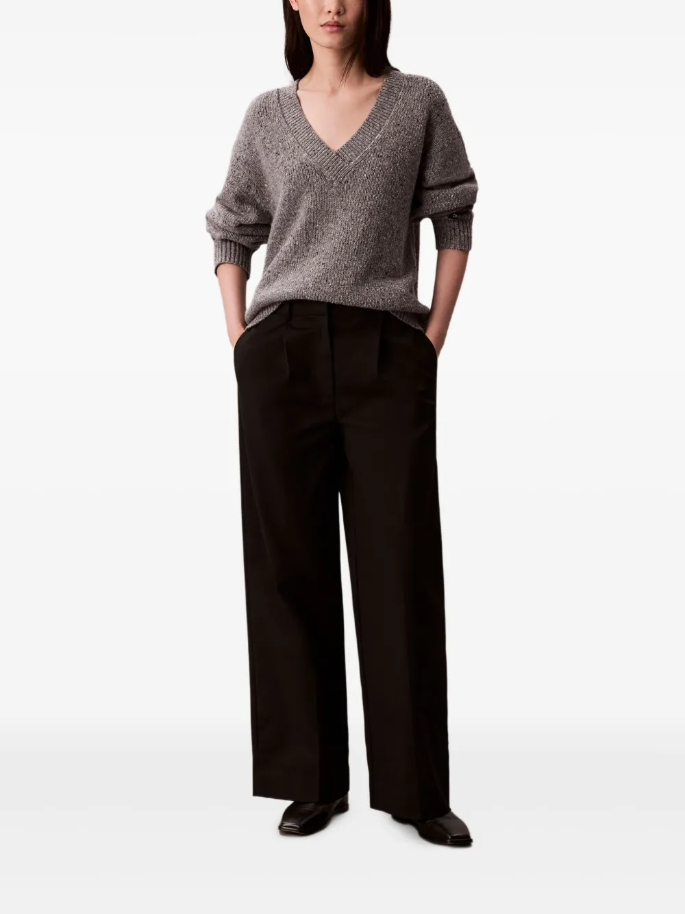 Calvin Klein suéter con cuello en V | Suéteres | Image 2