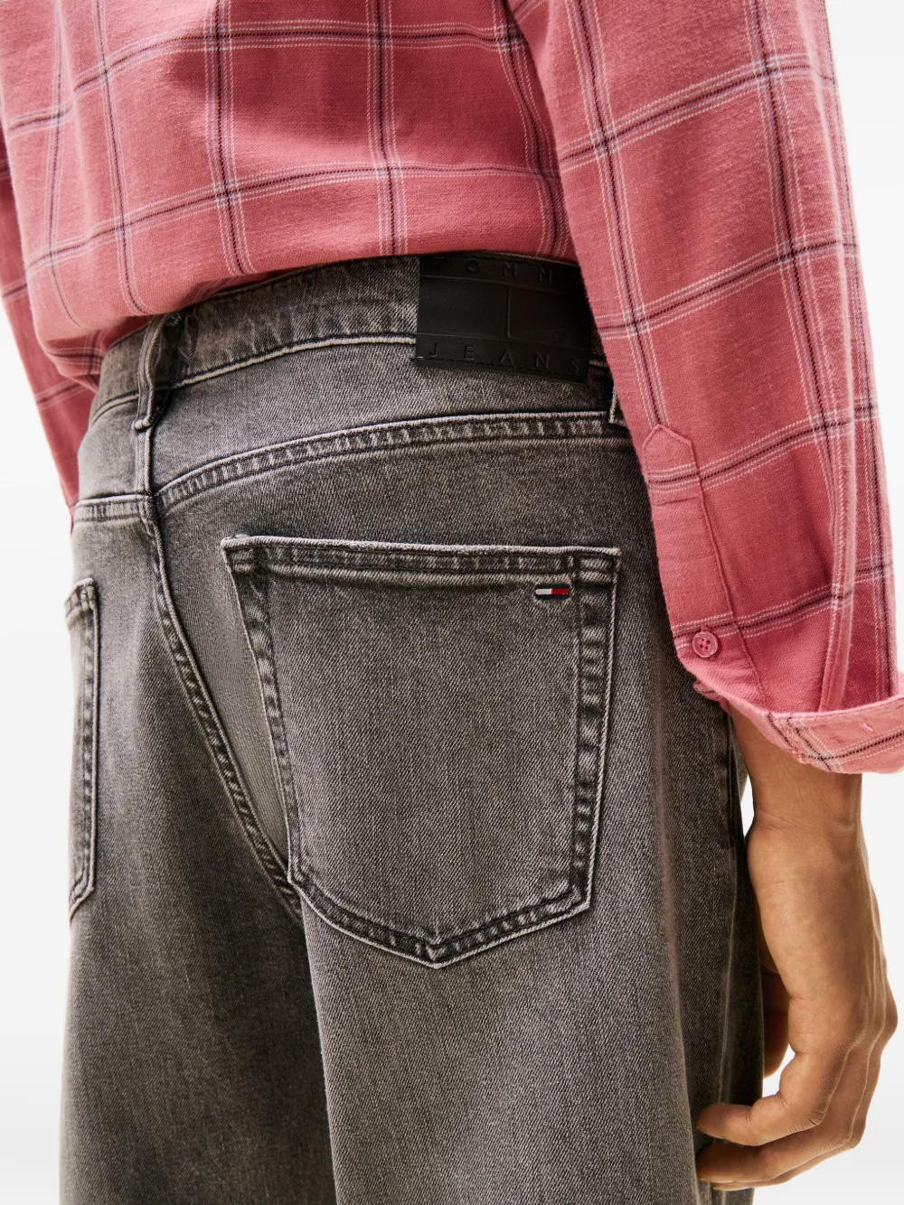 Tommy Jeans Otis regular-fit straight jeans met zak Grijs