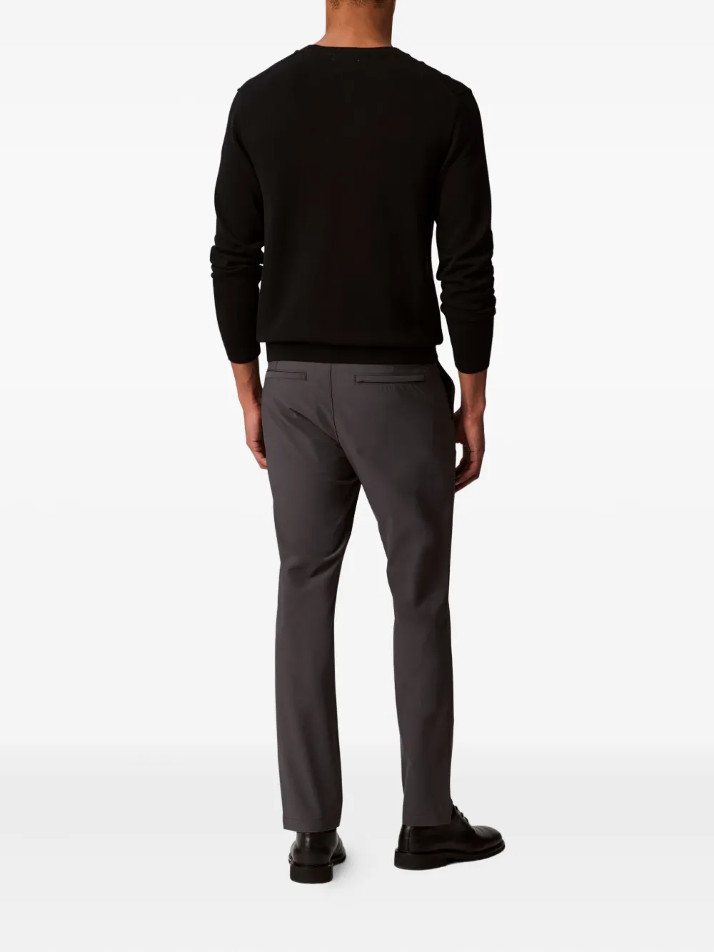 Calvin Klein Welt-pockets Trousers In Brown