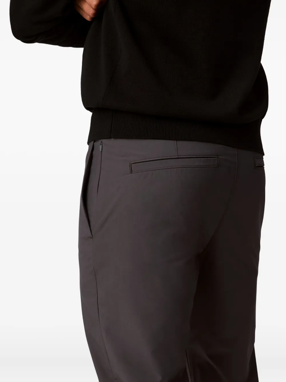 Calvin Klein Welt-pockets Trousers In Brown