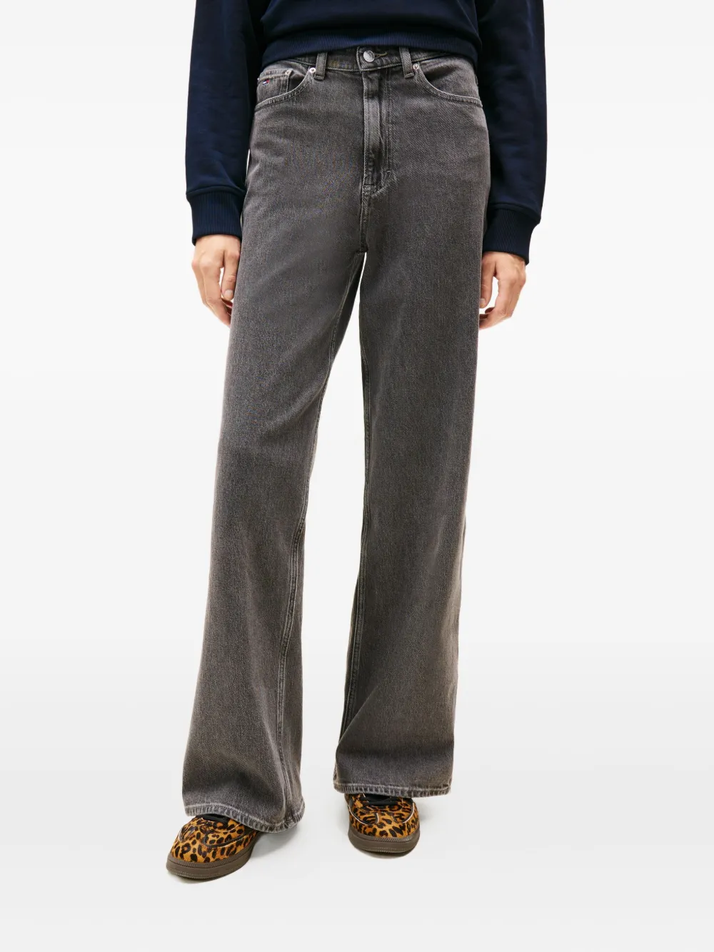 Tommy Jeans Jeans Claire a gamba ampia - Grigio