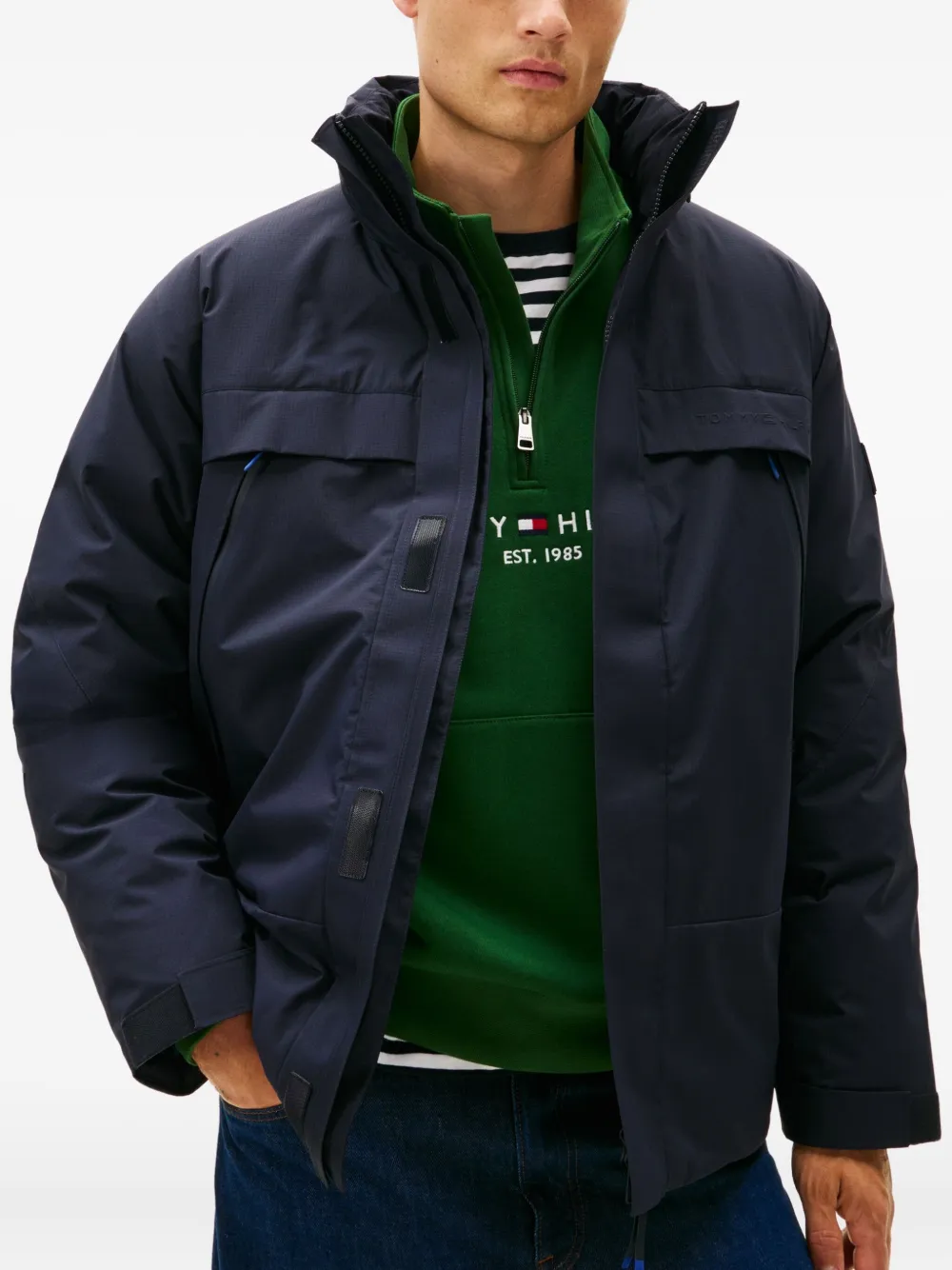 Tommy Hilfiger Jack met zakken Blauw