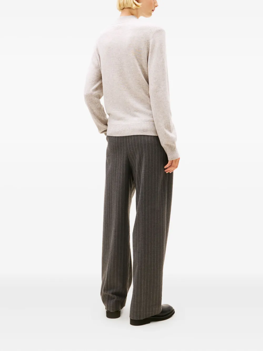 Tommy Hilfiger Trui met geborduurd logo Beige