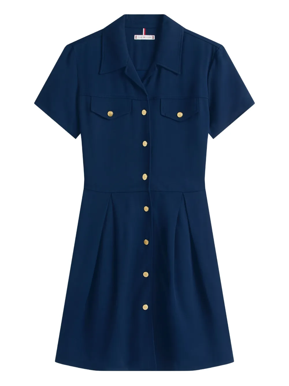 Tommy Hilfiger buttoned-pocketed mini dress | Blue | Image 1