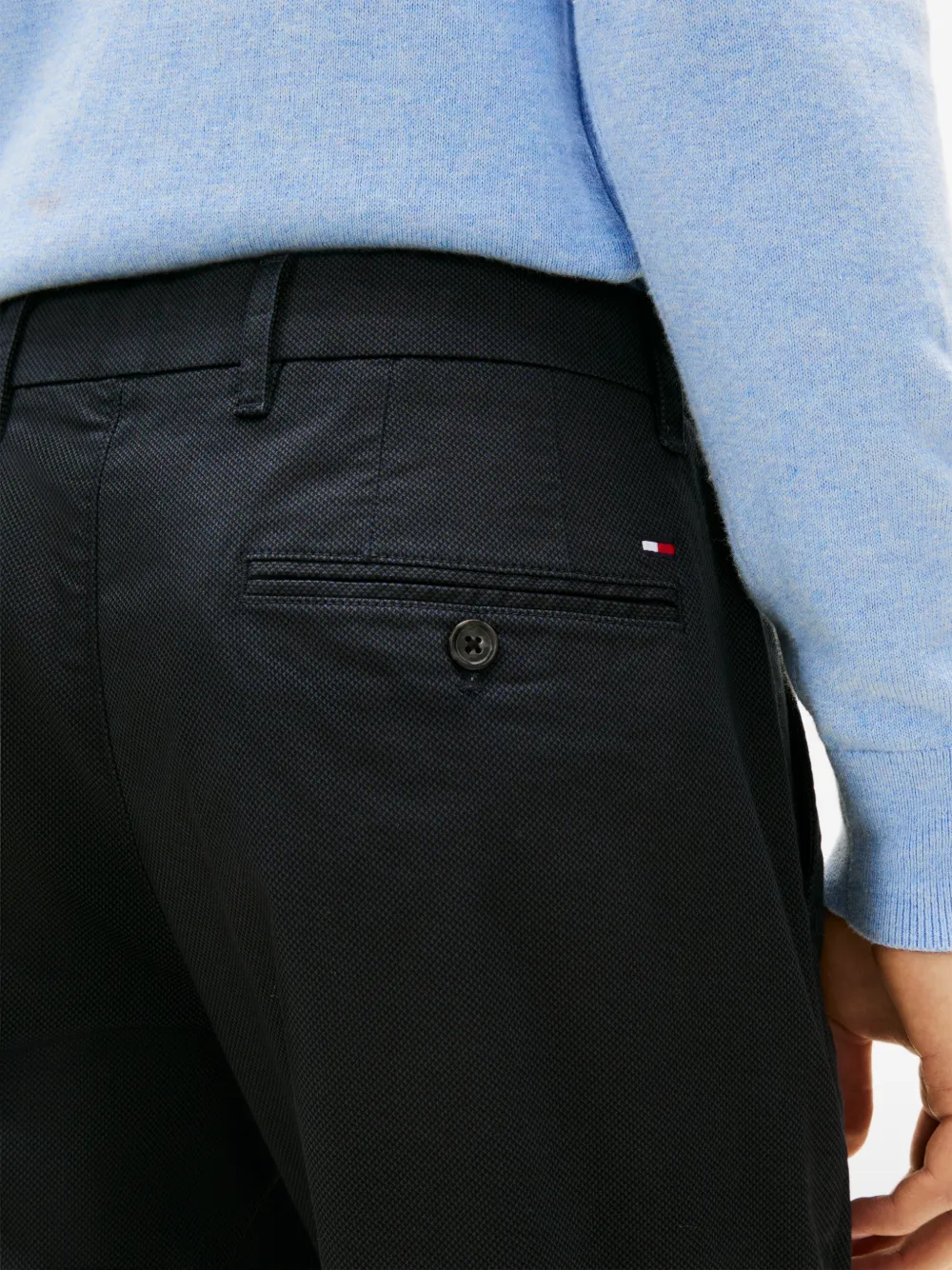 buttoned pocket trousers