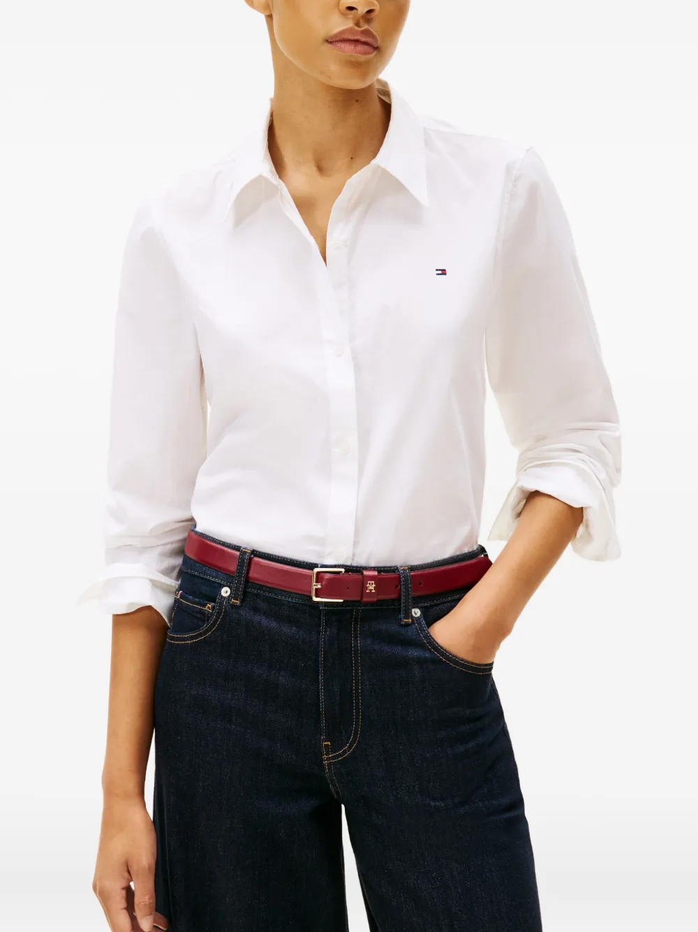 Tommy Hilfiger Buttoned Shirt In White