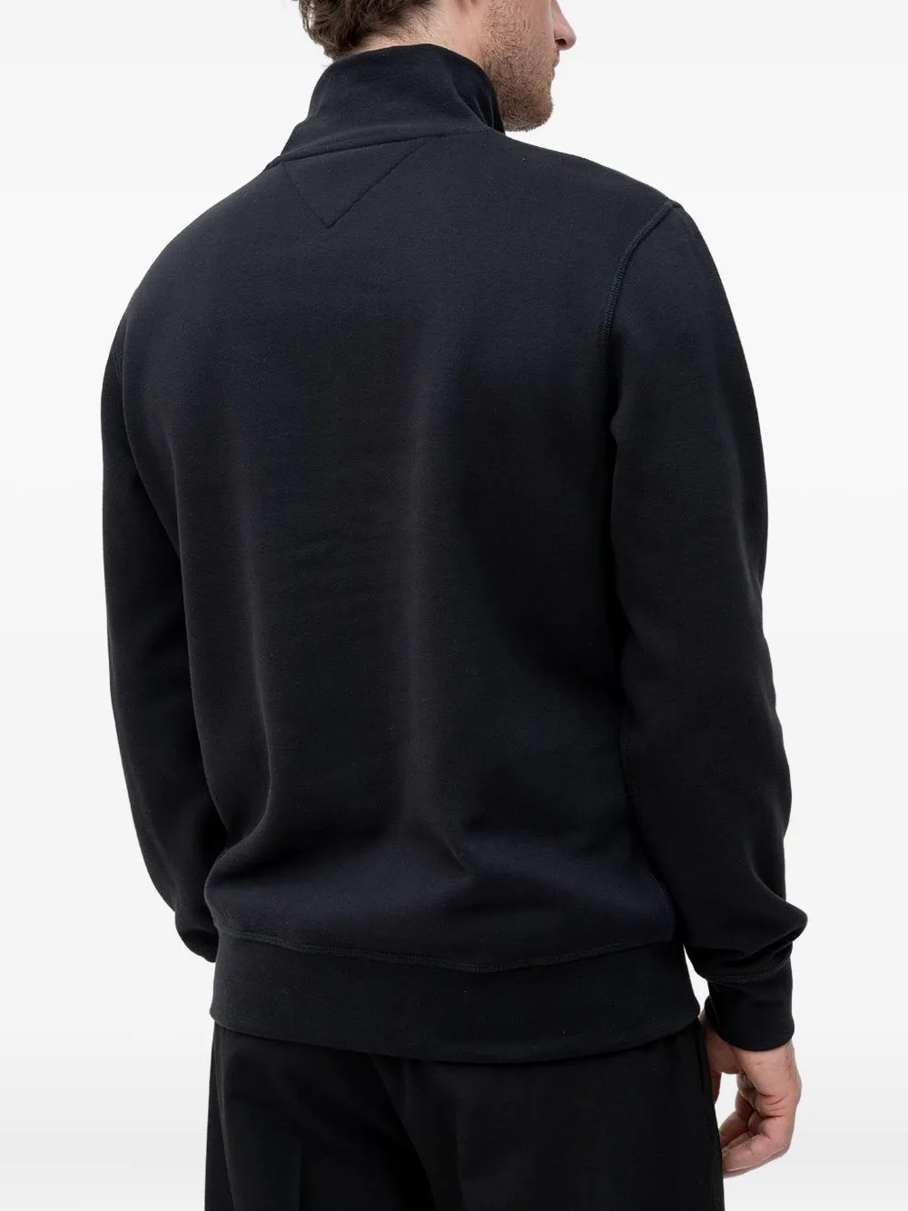 Tommy Hilfiger Half-zip Sweatshirt In Black