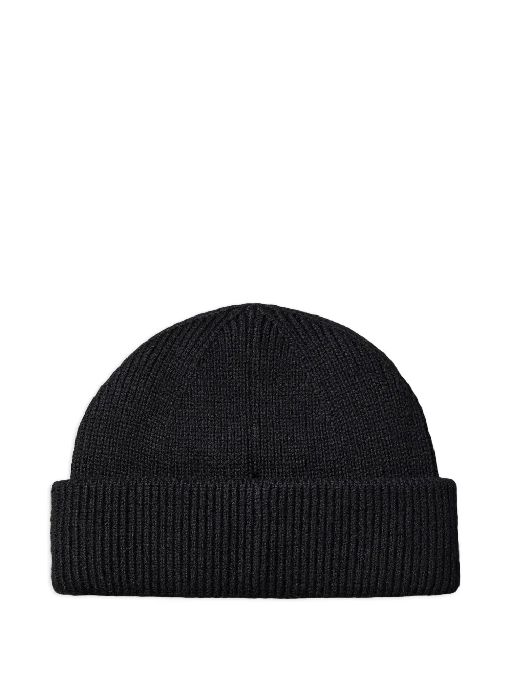 Calvin Klein Geribbelde muts met patch - Zwart