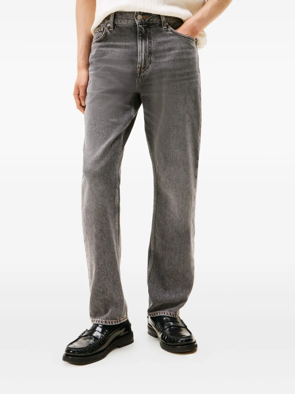 Tommy Hilfiger Five-pockets Regular Straight Leg Jeans In Multi