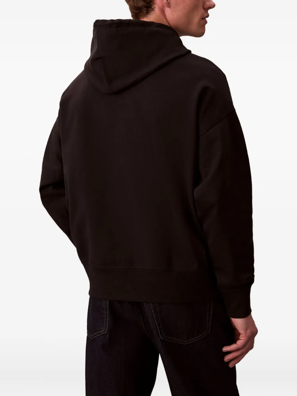 Calvin Klein Drawstring Hoodie In Animal Print