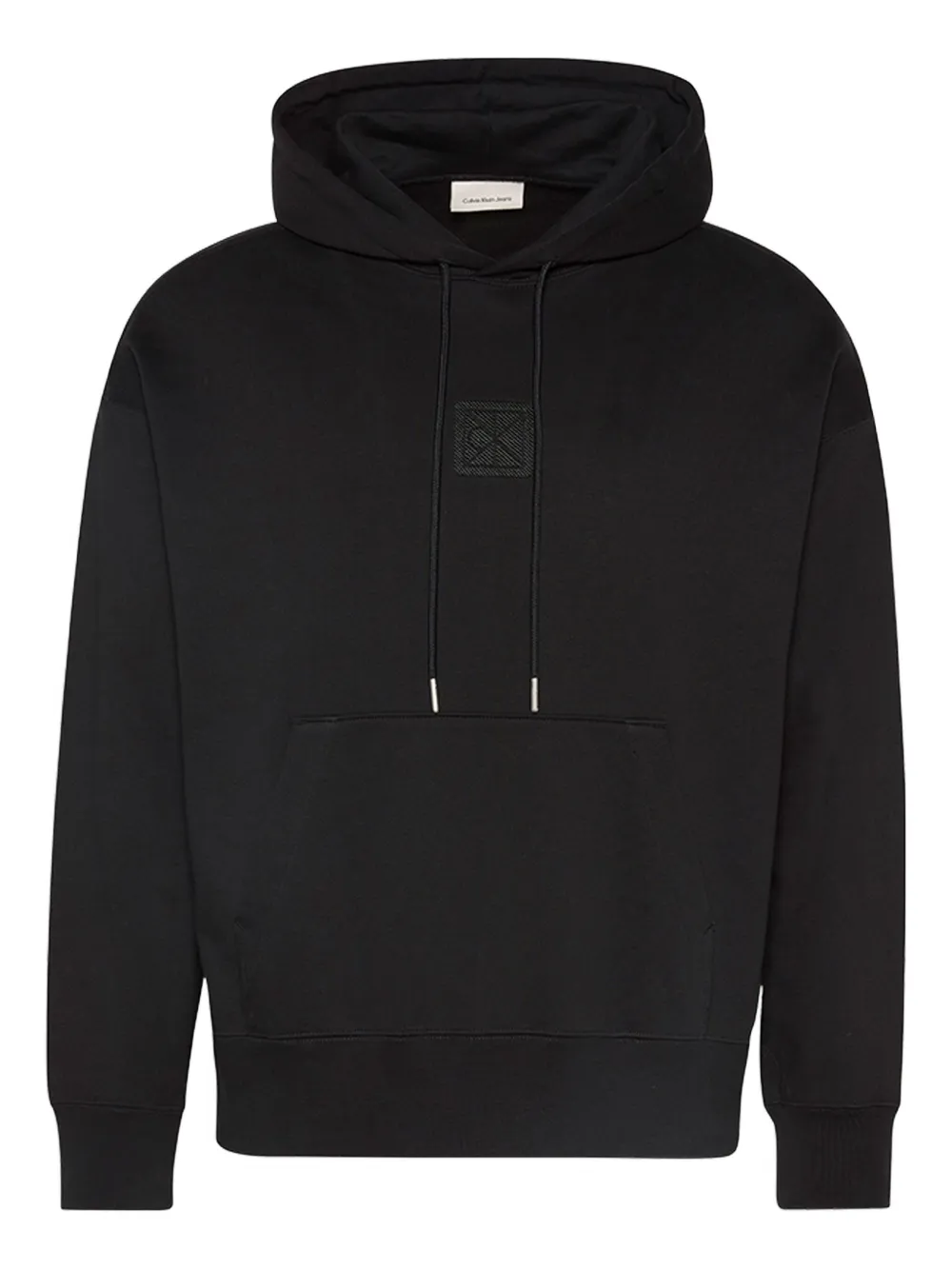 Calvin Klein drawstring hoodie | Black | Image 1