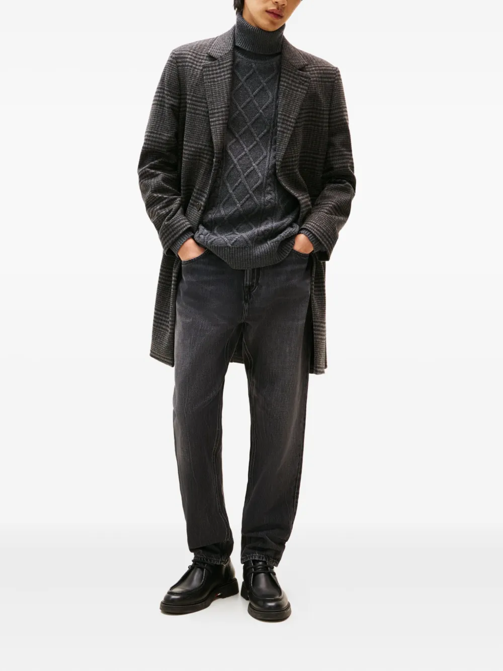 Tommy Hilfiger Harlem logo-patch regular leg Jeans - Grijs