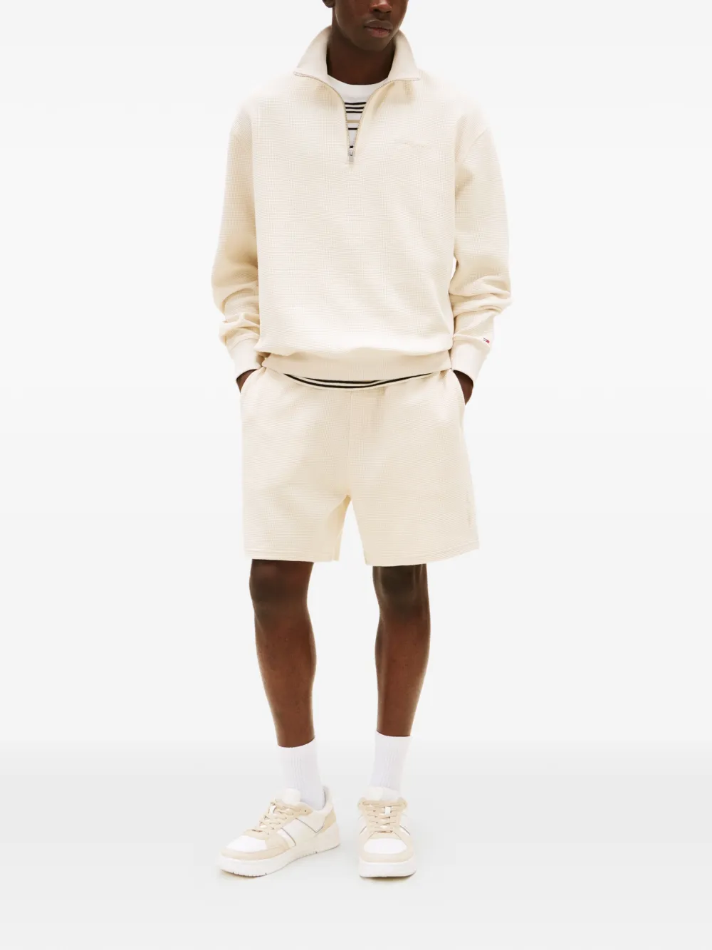 Tommy Jeans zip-up sweater - Beige