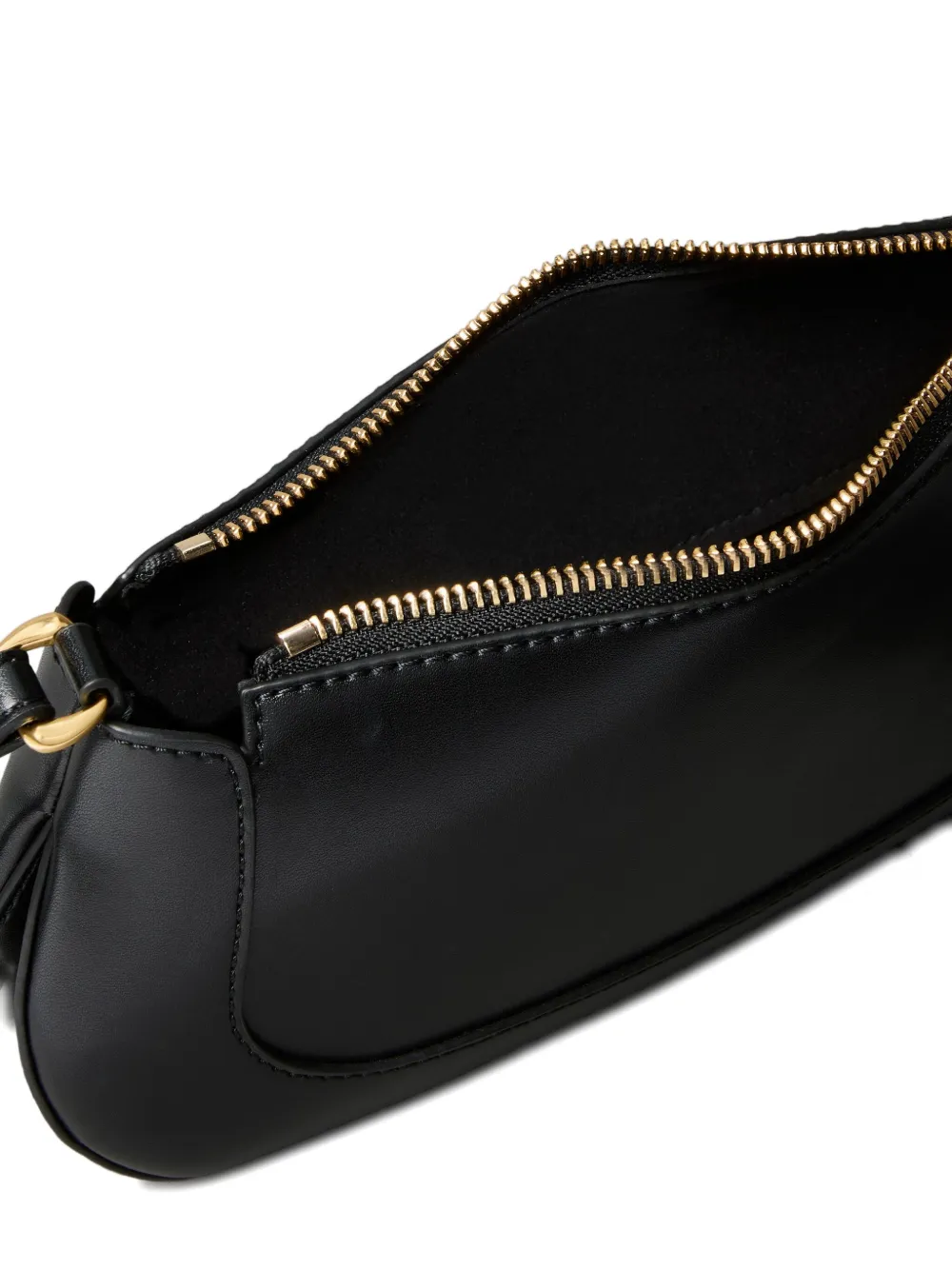 Calvin Klein Zip-charm Shoulder Bag In Black