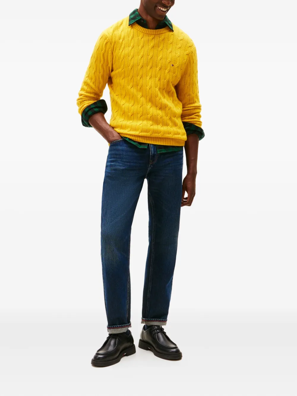 Tommy Hilfiger five-pockets regular straight jeans - Blauw