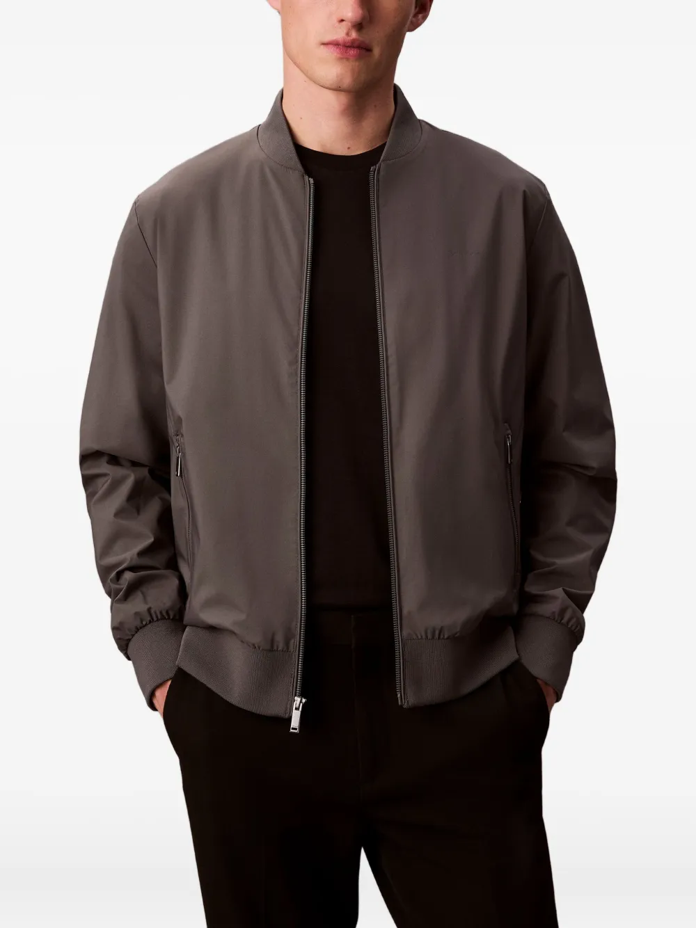 Calvin Klein zip jacket | Grey | Image 1