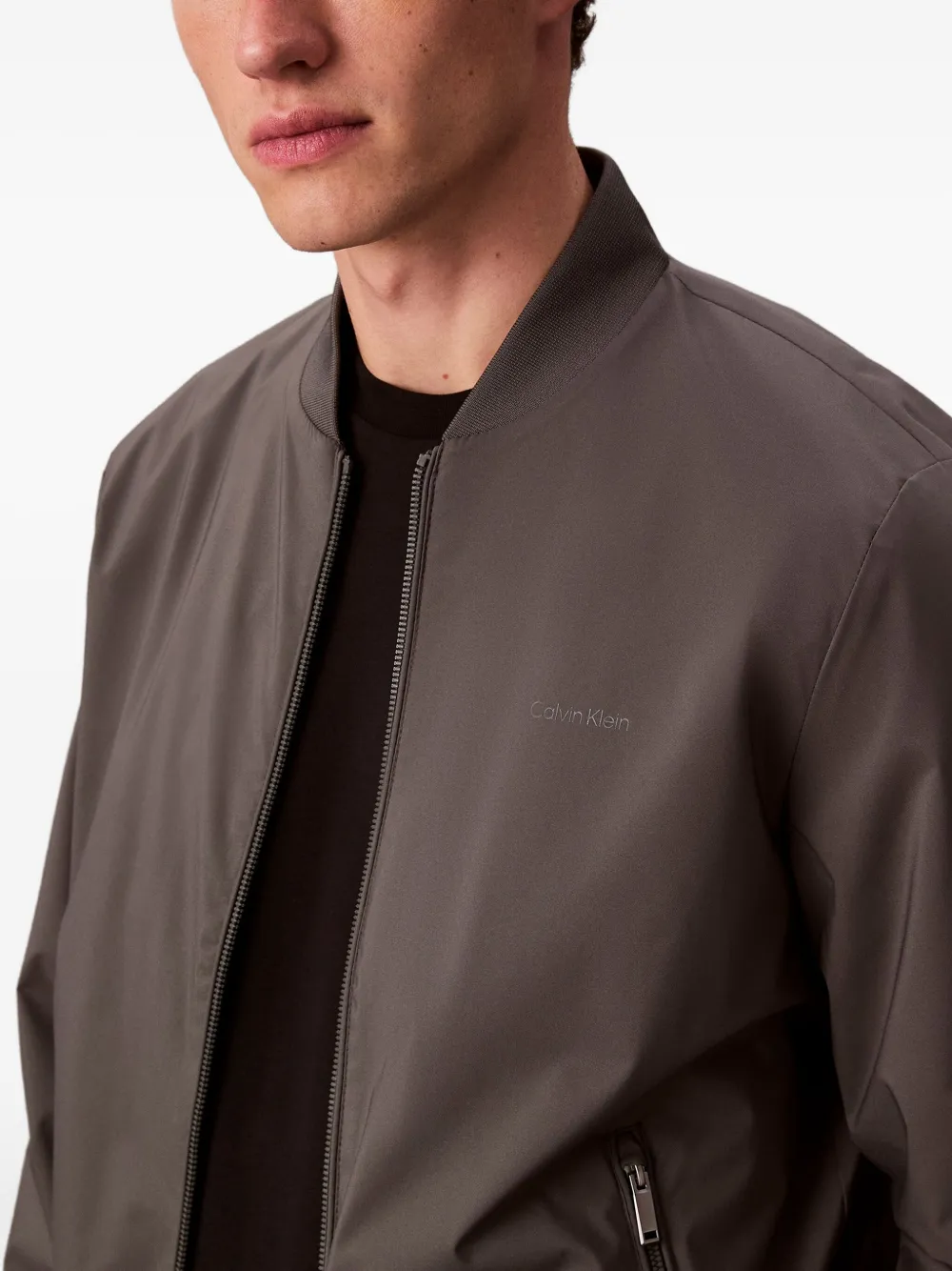 Calvin Klein Jack met rits Grijs