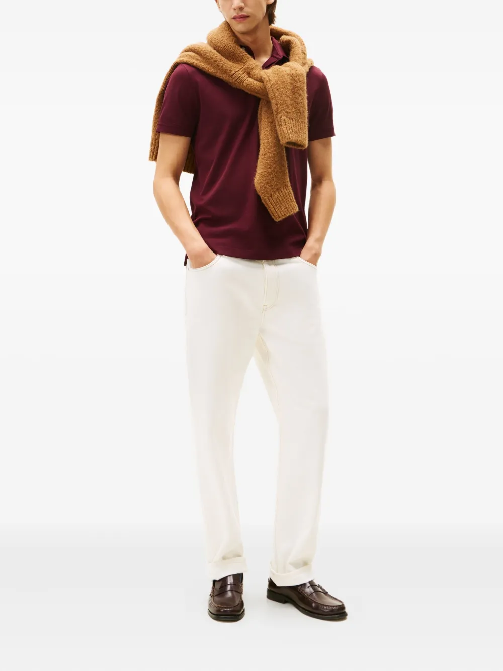 Tommy Hilfiger logo-detail polo shirt - Rood