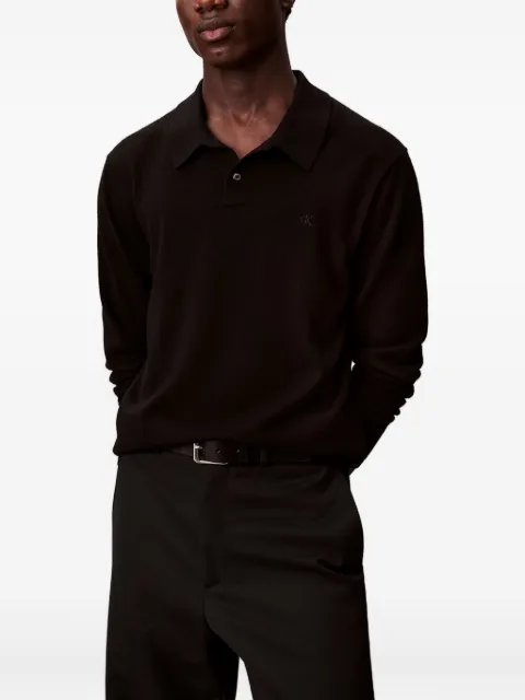 Calvin Klein 울 폴로 셔츠