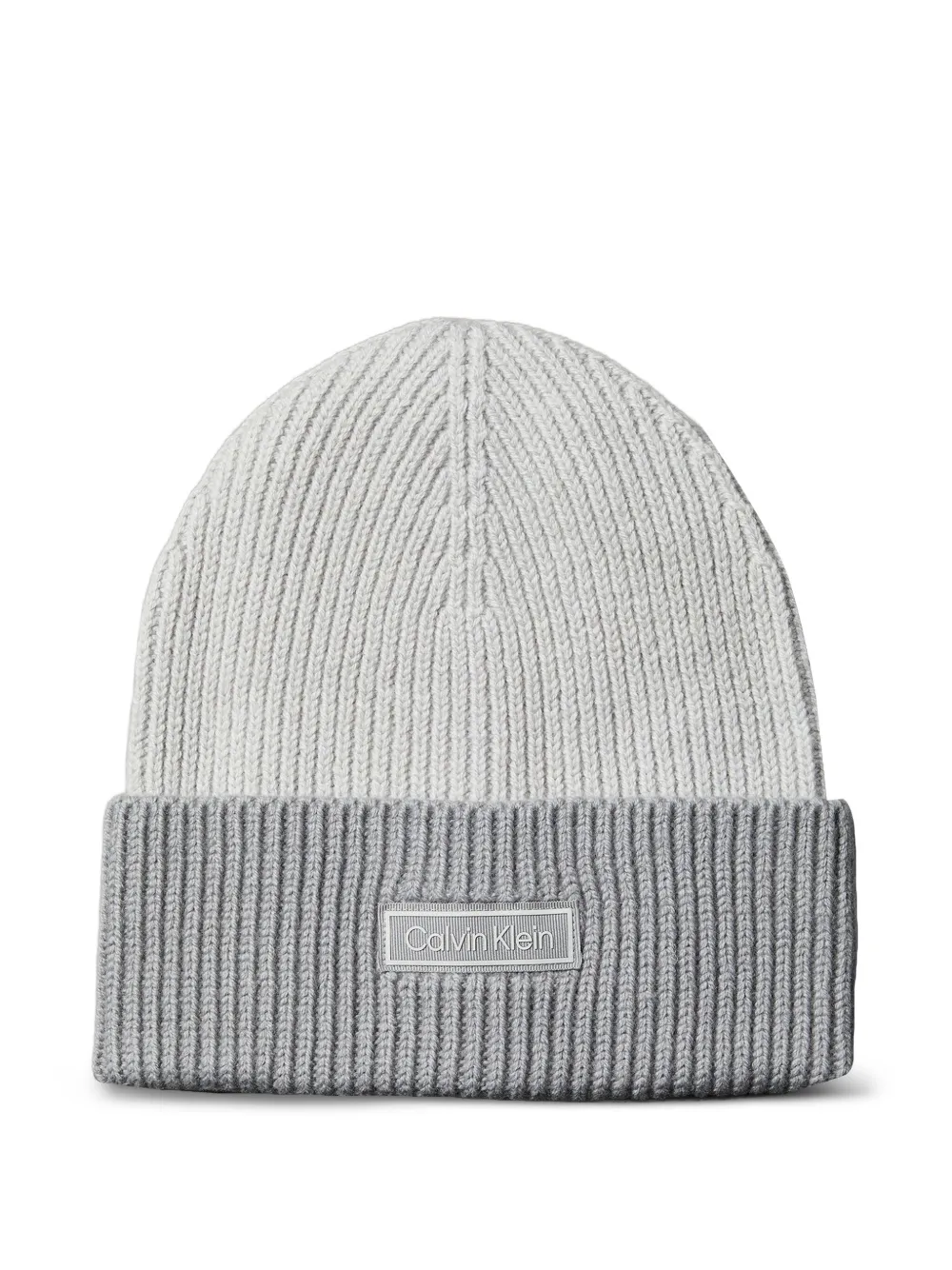 Calvin Klein bonnet en maille côtelée | gris | Image 1