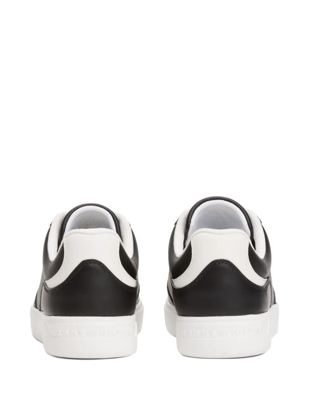 Tommy Hilfiger Leren sneakers Zwart