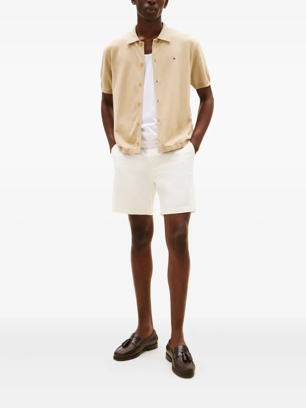 Tommy Hilfiger short-sleeve shirt - Beige