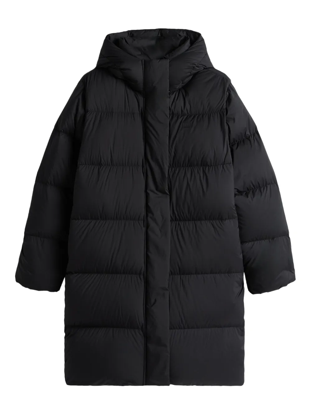 Tommy Hilfiger Hooded Padded Coat In Black