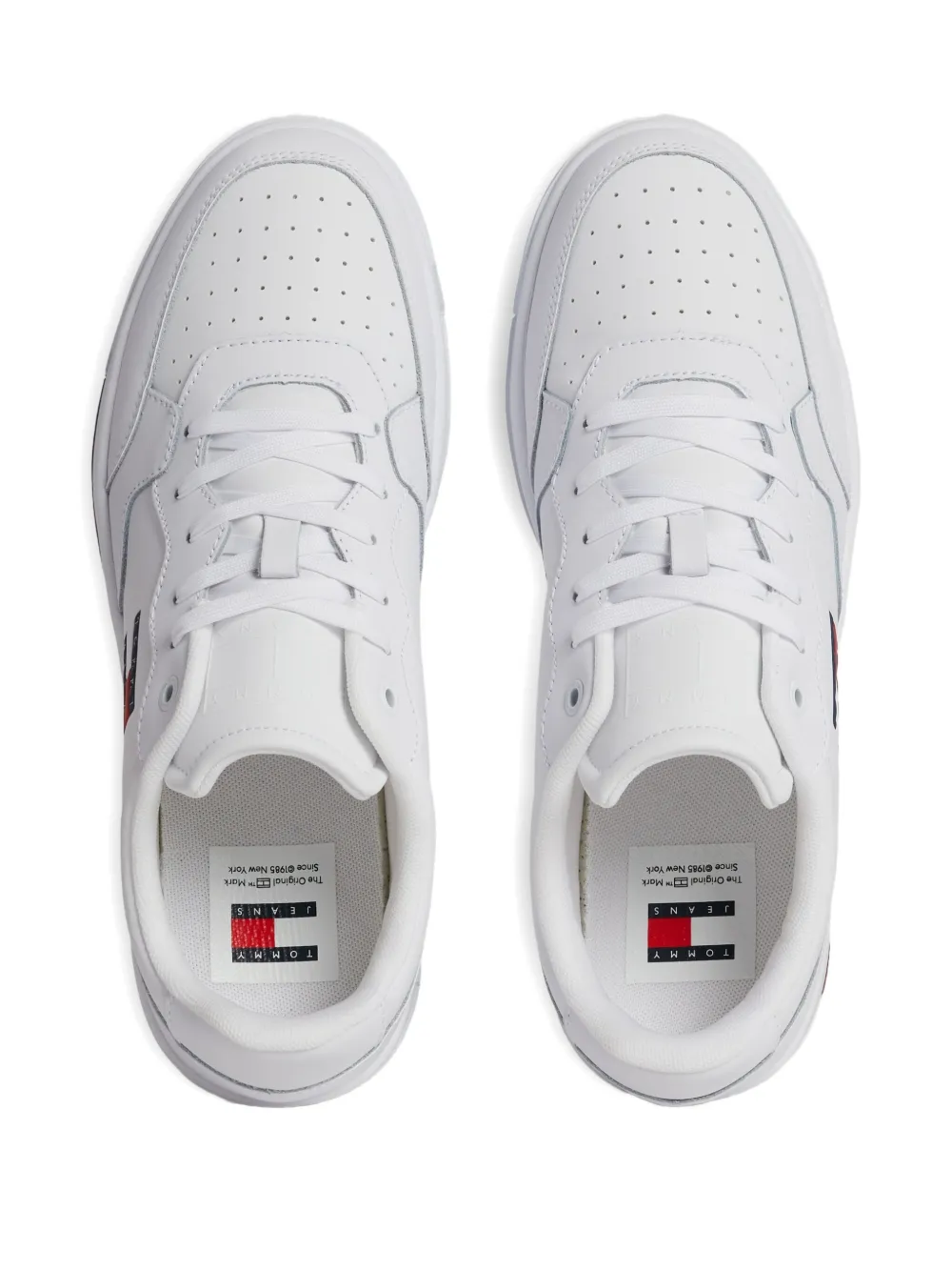 Tommy Hilfiger Perforated-detail Sneakers In White