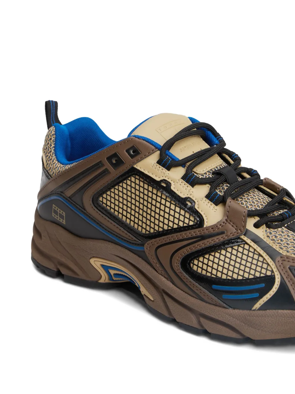 Tommy Hilfiger Panelled Sneakers In Animal Print