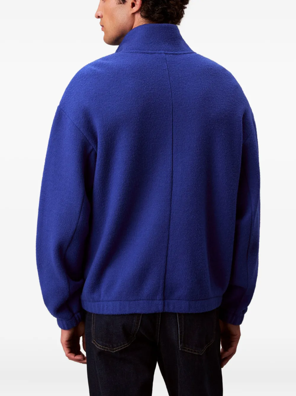 Calvin Klein Sweater met rits Blauw