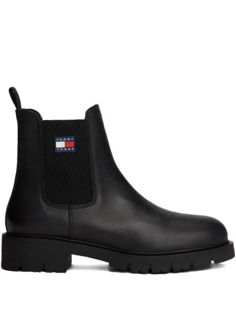 Tommy Hilfiger logo-patch chelsea boots
