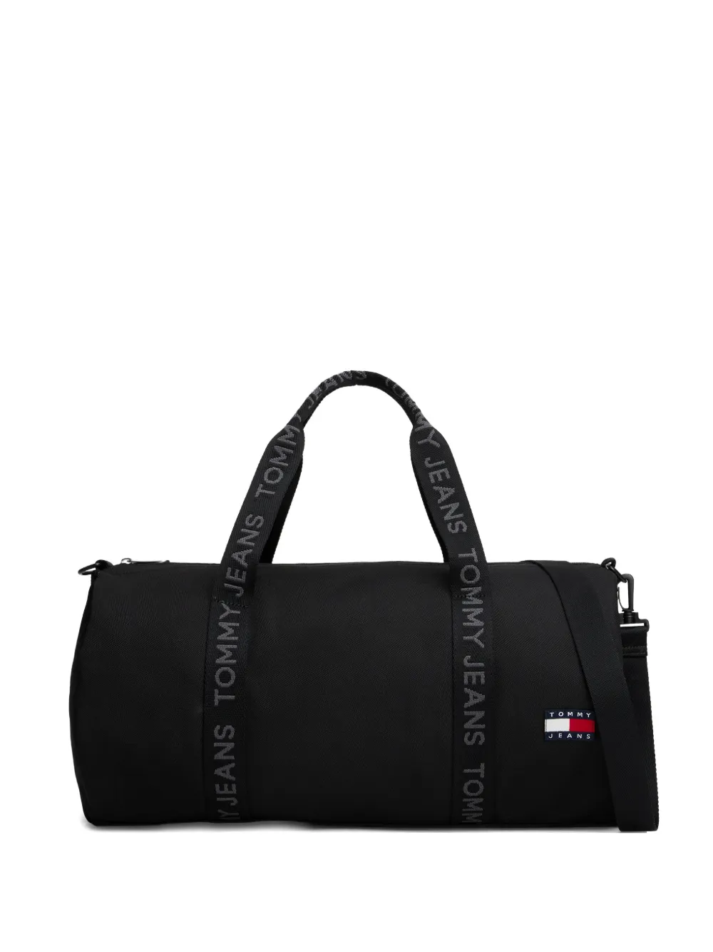 Tommy Jeans logo-strap duffle bag - Nero