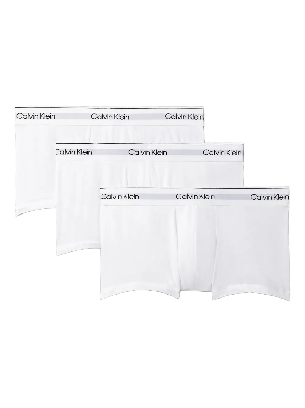 Calvin Klein Underwear logo-waistband 3-pack trunk briefs - Bianco