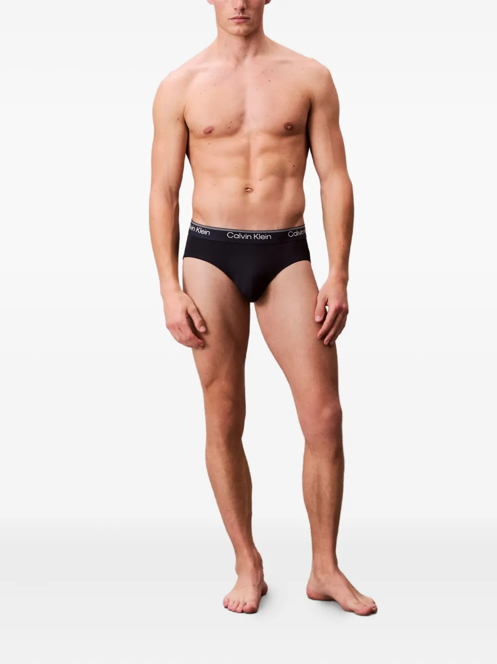 Calvin Klein Underwear Drie slips met logoband Blauw