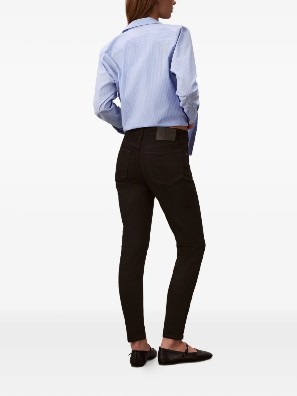  Calvin Klein Jeans Logo-patch Jeans - Black 