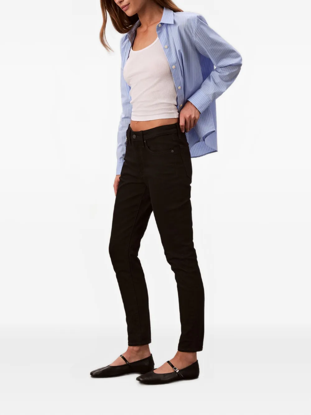  Calvin Klein Jeans Logo-patch Jeans - Black 