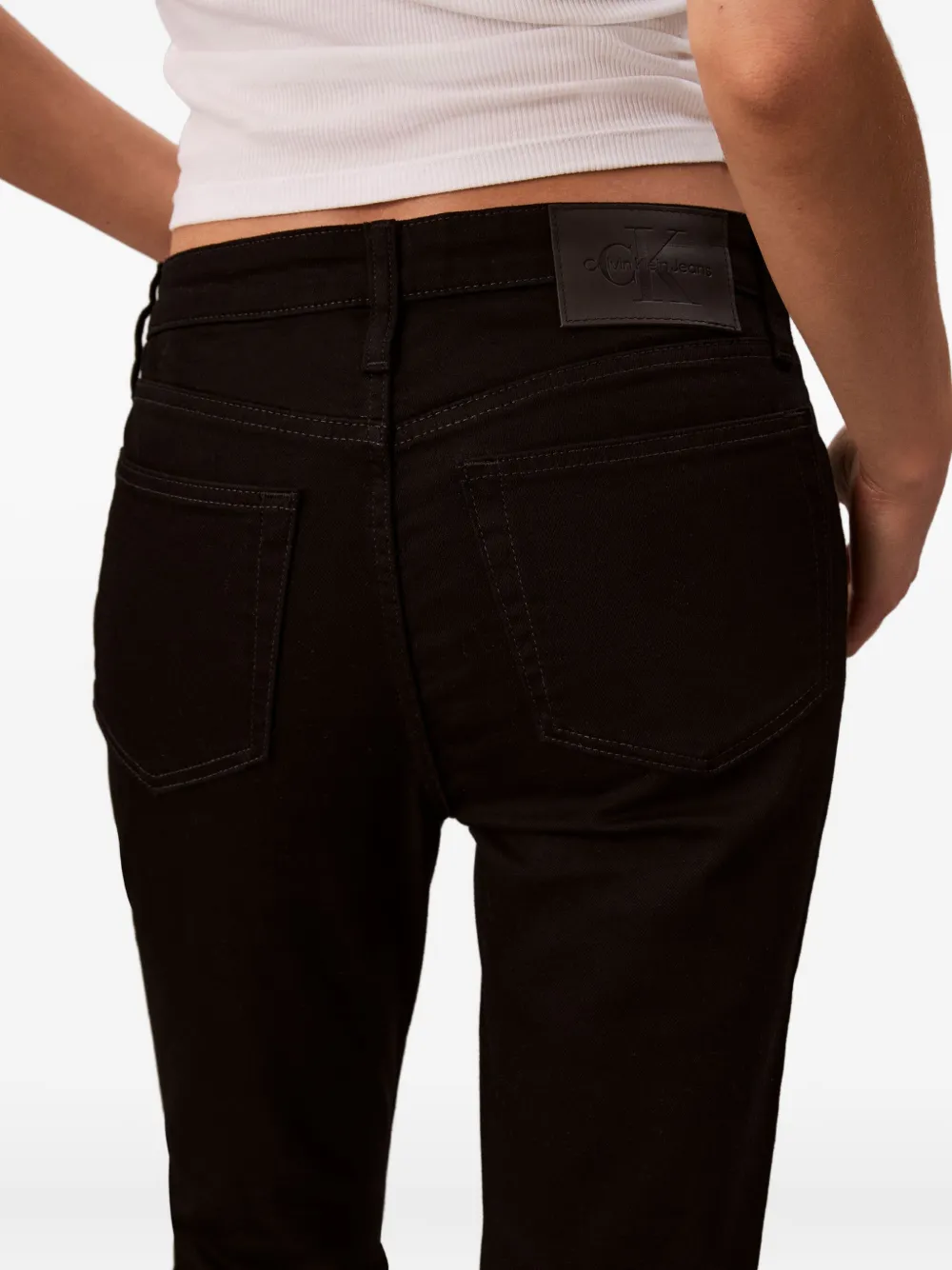 Calvin Klein Jeans met logopatch Zwart