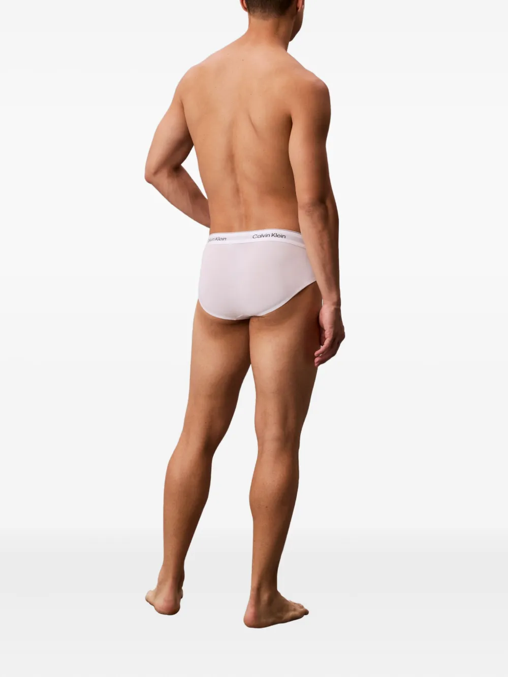 Calvin Klein Underwear Drie slips met logoband Wit